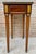 Neoclassical Mahogany Side Table With Fluted Legs And Green Marble, 1920s For Sale - Image 6 of 18