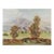 Mid 20th Century ImpressionistMountain Valley Landscape Painting For Sale