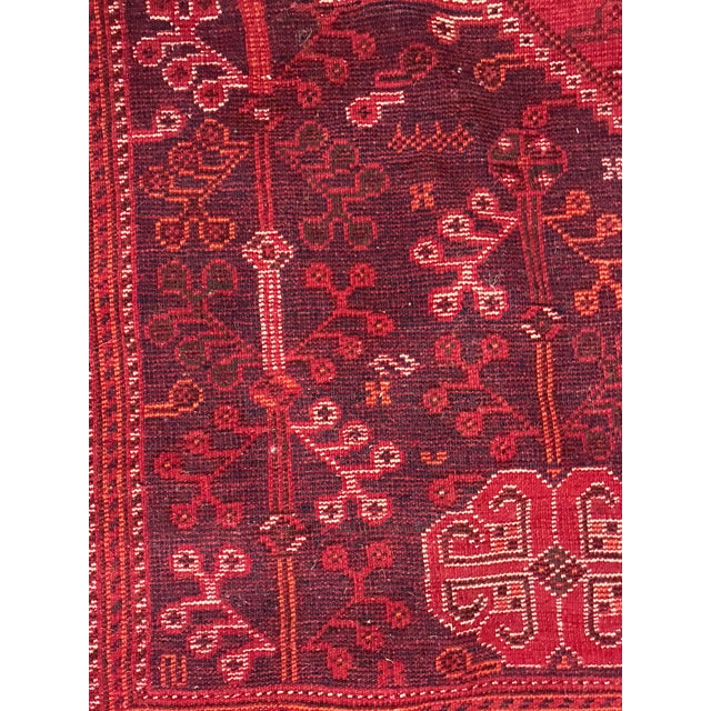 Mid-20th Century Persian Shiraz Qashqai Hand-Knotted Wool Rug For Sale - Image 10 of 11