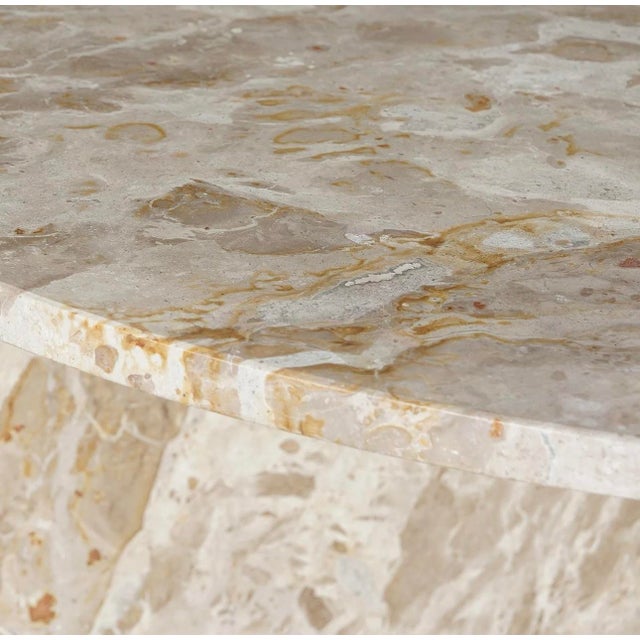 Matthew Izzo Home Crescent Marble Console Table For Sale - Image 4 of 4