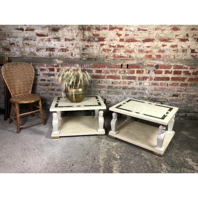 Plastic Resin Side Tables in the Style of Roméo, Set of 2 For Sale - Image 7 of 11