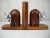 Wood and Metal Elephant Bookends, Pair For Sale - Image 4 of 7