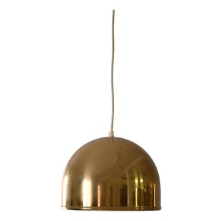 Swedish Lamp in Golden Metal, 1960s For Sale