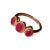 This exquisite 14K white gold band ring showcases three vibrant natural oval rubies, totaling 1.1 carats, complemented by...