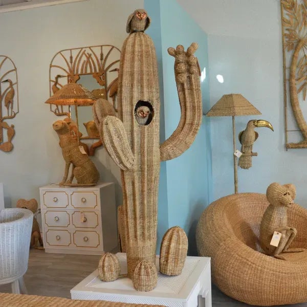 Mario Lopez Torres Cactus w/Owls Sculpture by Mario Lopez Torres For Sale - Image 4 of 10