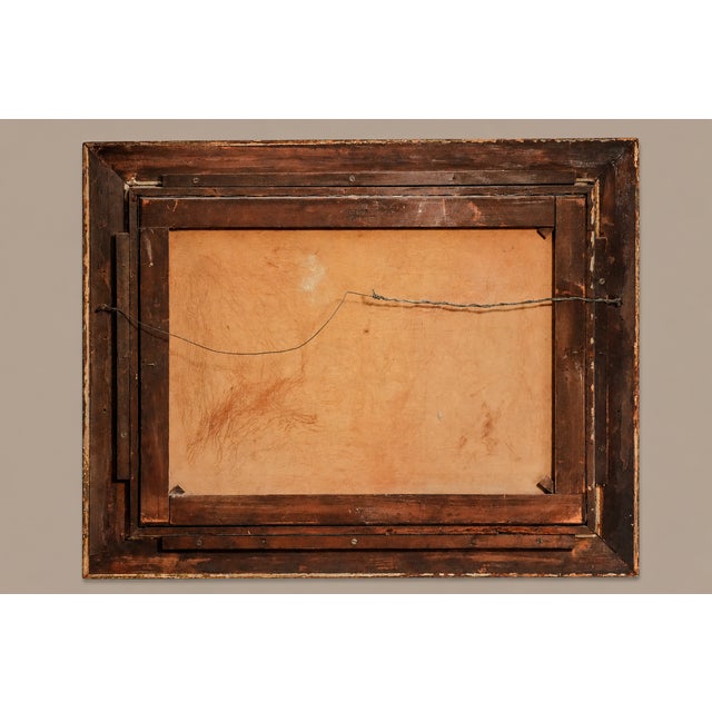Classical Christian Antique Framed Oil Painting Religious Scene Jesus in Temple Home Wall Decor For Sale - Image 16 of 16