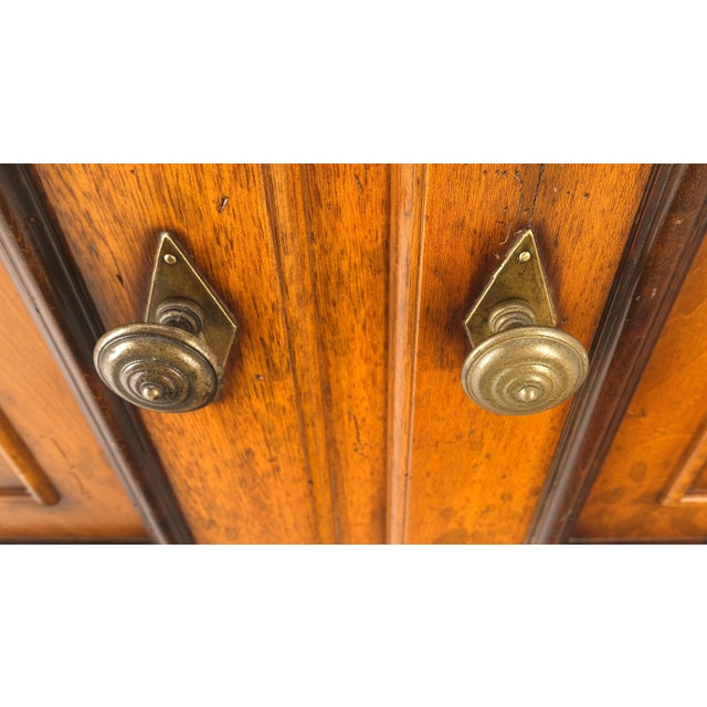 Baker Two Door Drawers Large 26" Deep Sideboard Credenza Dresser Buffet For Sale - Image 6 of 12