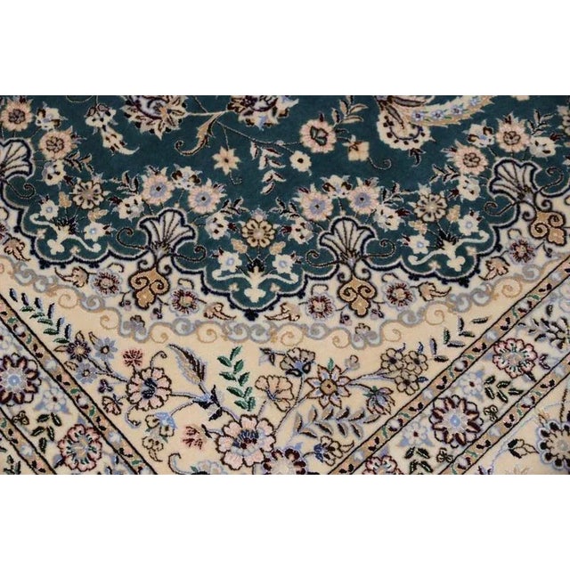 Middle Eastern Hand-Knotted Rug in Silk For Sale - Image 9 of 11