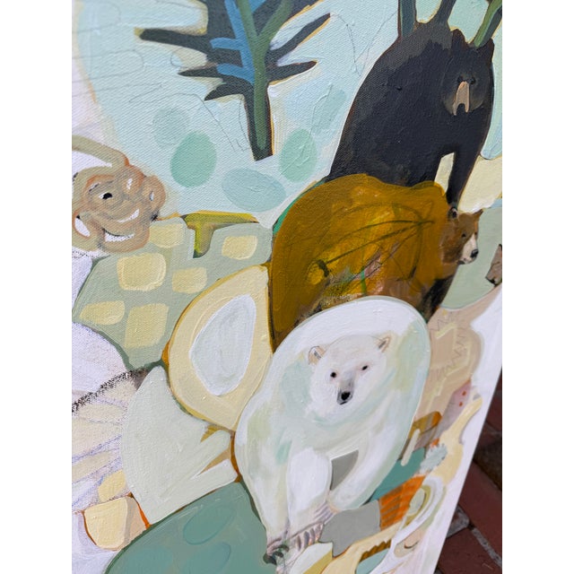 “Ursus Over Under” Bear Trio Painting LWren Walraven For Sale - Image 14 of 15