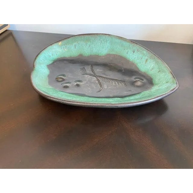 Mariana Van Allesch 1940s American Studio Pottery Leaf Bowl For Sale - Image 10 of 13