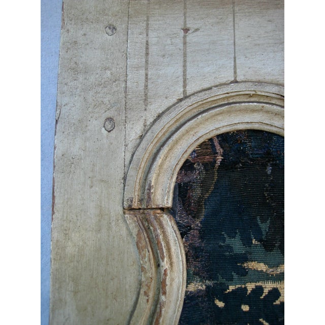 Wood Aubusson French Tapestry Trumeau Boiserie XVIII Century For Sale - Image 7 of 13
