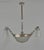 Muller Frères Muller Freres French Art Deco Nickel Bronze Hexagonal Peacock Chandelier - 1930s For Sale - Image 4 of 15