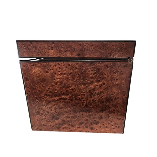 Large Gucci Burl Wood Hinged Jewelry Box | Chairish