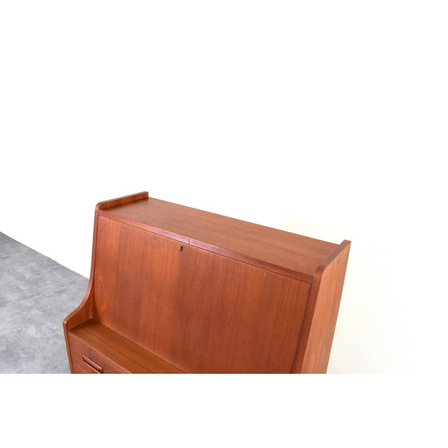 Mid-Century Modern Danish Teak Secretaire by Gunnar Nielsen for Tibergaard, 1960s For Sale - Image 17 of 18