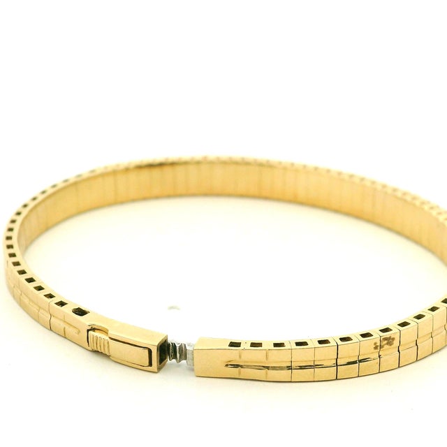 Vintage Orj Ruby and Diamond Flexible Bracelet in 14k Yellow Gold For Sale - Image 12 of 13