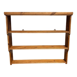 Turn of the Century Hanging Pine Bookshelf For Sale