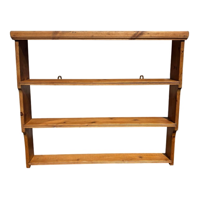 Turn of the Century Hanging Pine Bookshelf For Sale