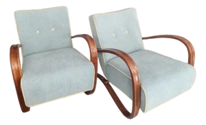 Set of Art Deco H 269 Armchairs by Jindřich Halabala, 1930s