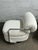 White 1960s Pair of Exceptional Mid Century Modern Chrome Milo Baughman for Thayer Coggin Swivel Lounge Chairs Newly Upholstered in Shearling Boucle For Sale - Image 8 of 12