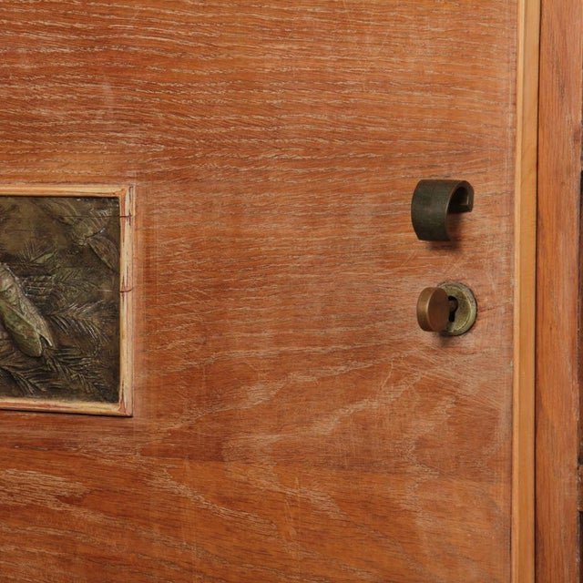 French Whitewashed Oak Sideboard, 1940s For Sale - Image 3 of 9