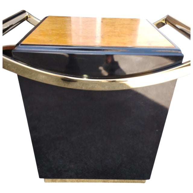 Onyx A Pair of 1970s French Hollywood Regency Side Tables, Masterfully Designed by Jean Claude Mahey for the Prestigious Maison Roméo. For Sale - Image 8 of 12