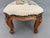 French Provincial 1940s French Provincial Fruitwood Needle War Tapestry Footstool For Sale - Image 3 of 6