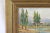 Late 19th Century Impressionist Antique Painting of Cypress Trees in a Gold Frame by Barrickman For Sale - Image 6 of 9