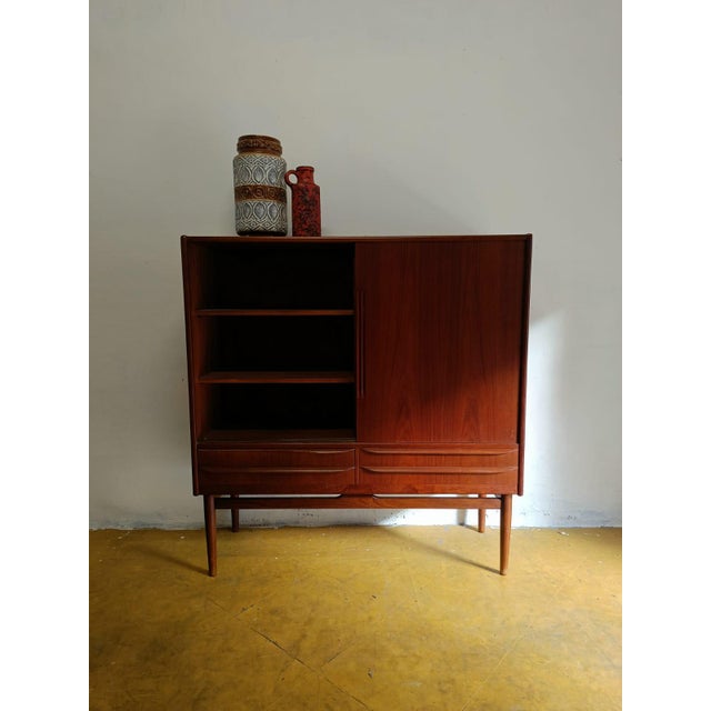 Mid-Century Modern Vintage Danish Bar Cabinet, 1950s For Sale - Image 3 of 11