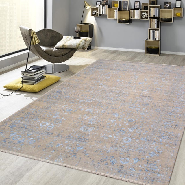 Pasargad Home Transitional Beige Area Rug, 8'11'' X 12' 0'' For Sale In New York - Image 6 of 6