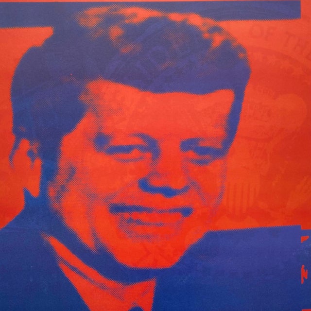 Andy Warhol Foundation Vintage Offset Lithograph Print Framed JFK Pop Art Poster " Flash-November 22, 1963 From the Flash Portfolio " 1968 For Sale In Kansas City - Image 6 of 18