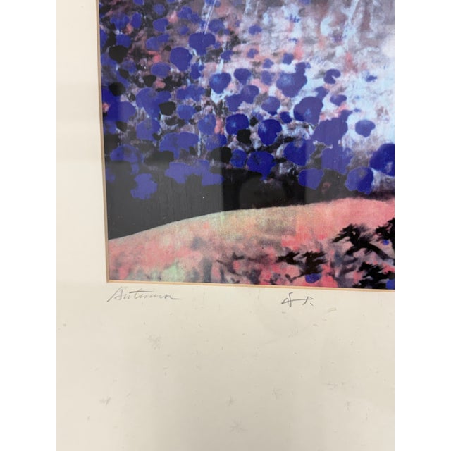 Circa 1996 David Z Wang Autumn Artist Proof + Signature For Sale - Image 4 of 12