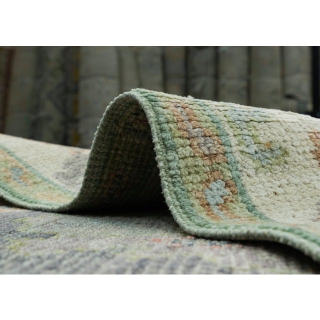 Textile Turkish Oushak Rug 2'8" x 5'1" #17469 For Sale - Image 7 of 8