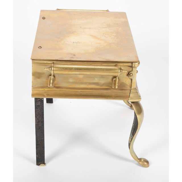 19th Century English Regency Brass Footman Stool or Side Table Chairish