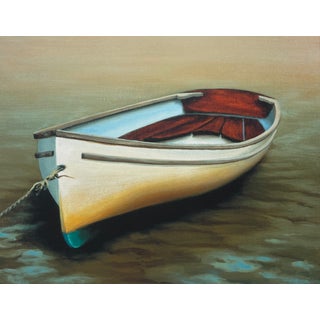 2004, "Boats 3", Contemporary Impressionist, Archival Giclee on Somerset Textured Watercolor Paper, Artist Elizabeth Rickert For Sale