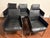 Black Set of 5 Karl Friedrich Forster “Texas” Leather Dining Armchairs For Sale - Image 8 of 8