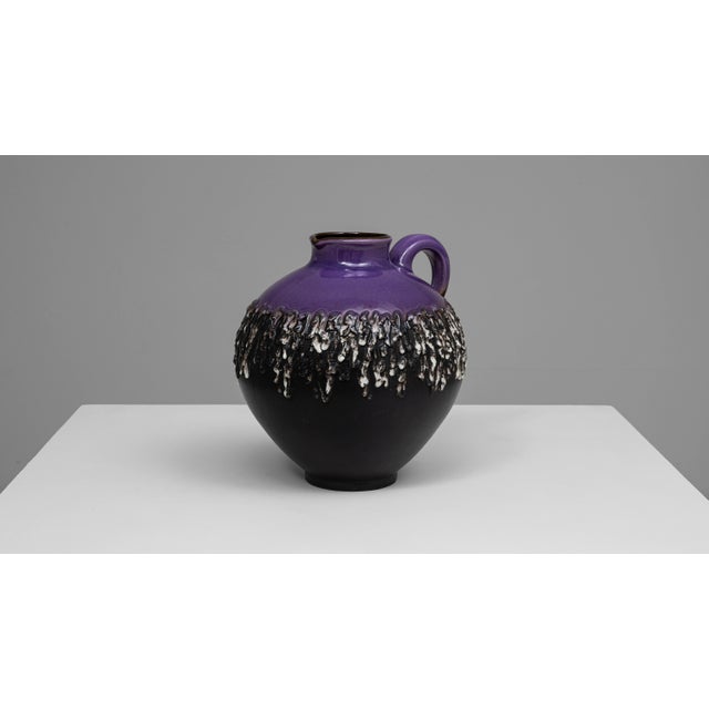 Mid 20th Century 20th Century German Fat Lava Ceramic Jug For Sale - Image 5 of 18