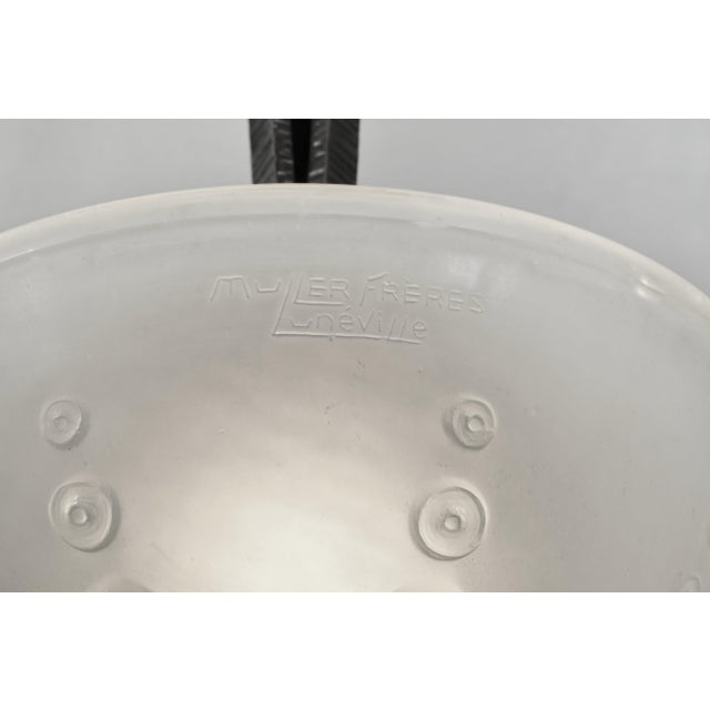 1920 French Art Deco Lamp by Muller Freres France For Sale - Image 9 of 13