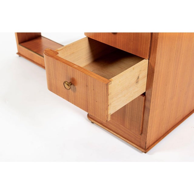 Antique French Art Deco Dominique Lemonwood Desk 1930s For Sale - Image 14 of 16