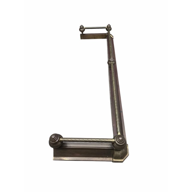 Mid 20th Century MCM Victorian Revival Style Fireplace Fender by Decorative Crafts Inc For Sale - Image 5 of 9