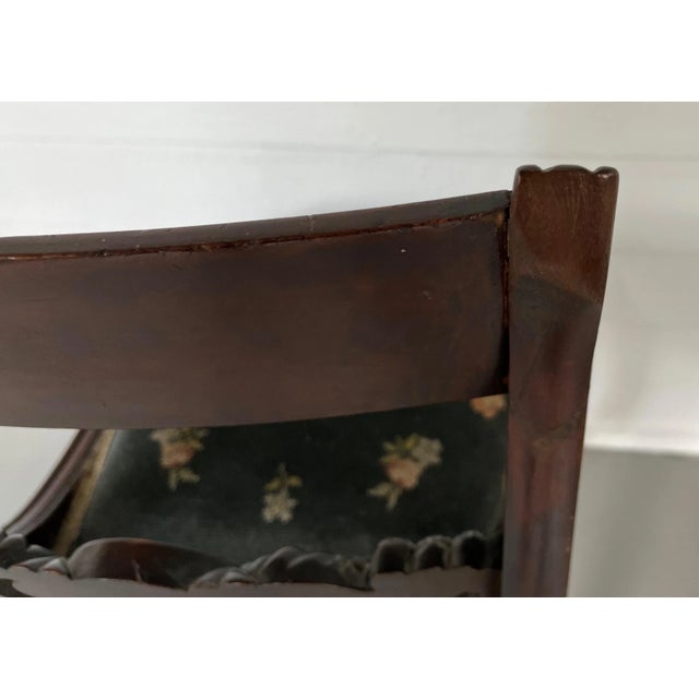 Antique Early 19th Century American Empire Classical New York Sabre Leg Mahogany Side Chair For Sale - Image 12 of 13