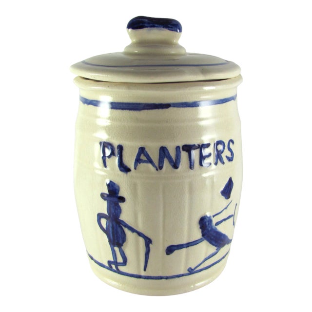 Planters Peanuts Advertising Ceramic Utility Cookie Jar For Sale