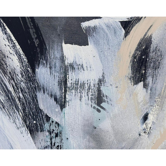 Early 21st Century “White Tree Kimono” Abstract Acrylic and Enamel on Canvas Painting by Martha Kaplan For Sale - Image 5 of 8
