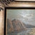 Wood Vintage Oil Seascape Italian Painting Framed Signed For Sale - Image 7 of 10