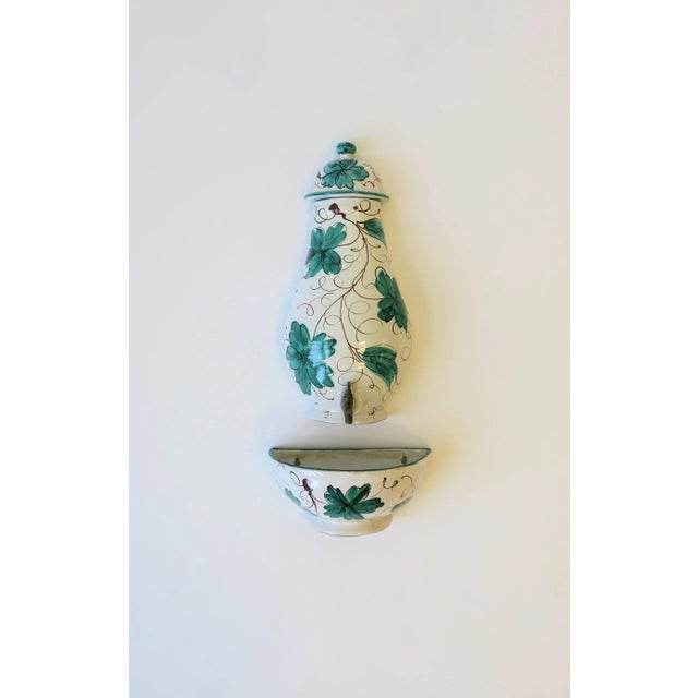 Italian Terracotta Ceramic Wall Fountain For Sale In New York - Image 6 of 12