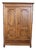 Antique Poplar Wood Wardrobe For Sale