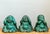 Chinoiserie Vintage Ceramic Buddha Figurines - Set of 3 For Sale - Image 3 of 15