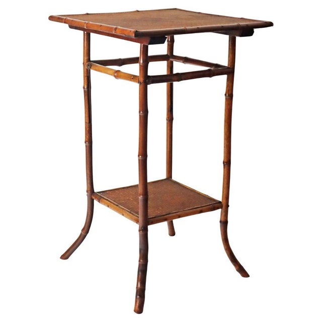 Art Nouveau Side Table in Bamboo, 1890s For Sale - Image 18 of 18