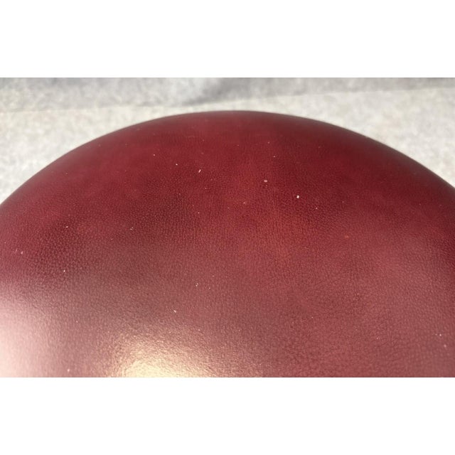 Charleston Forge Leather and Iron Stool For Sale - Image 10 of 12