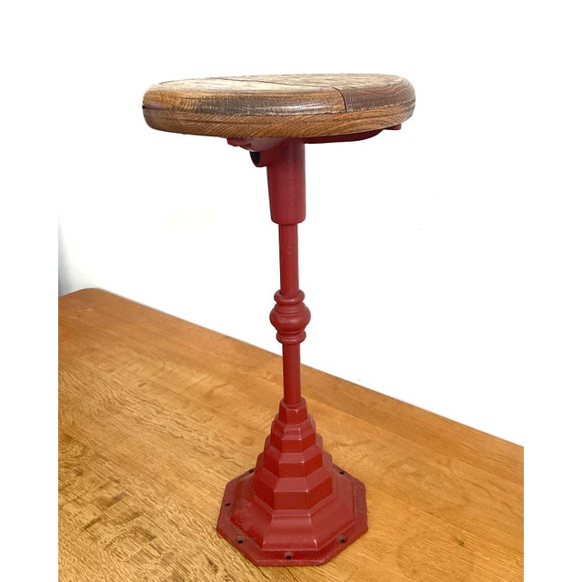 Early 20th Century Cast Iron Swivel Stool For Sale - Image 9 of 12