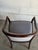 Gray Grey Upholstered Barrel Armchairs Pair With Dark Wood Frames Vintage 1980s For Sale - Image 8 of 9